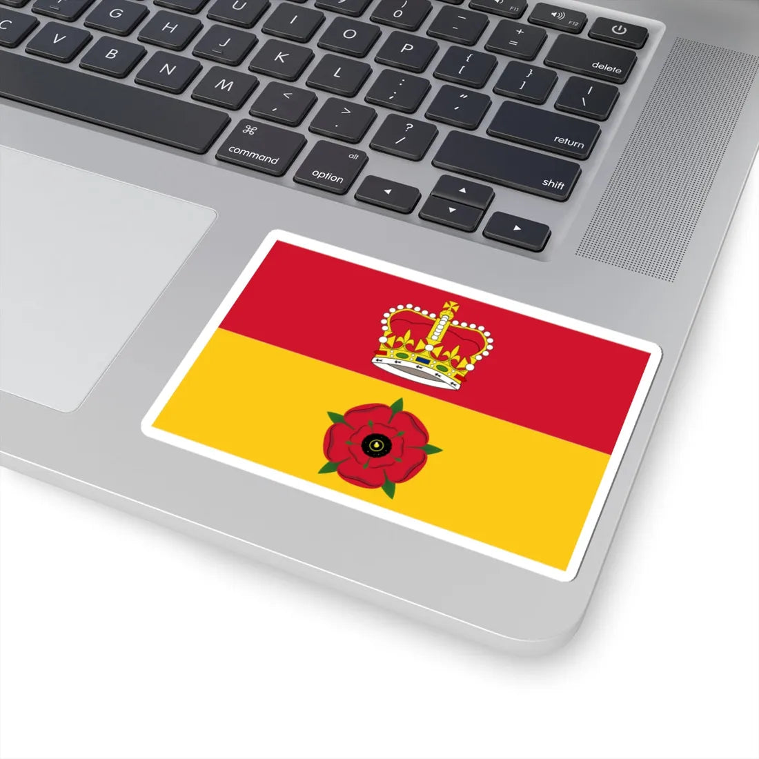 Flag of Hampshire (England) STICKER Vinyl Kiss-Cut Decal - The Sticker Space