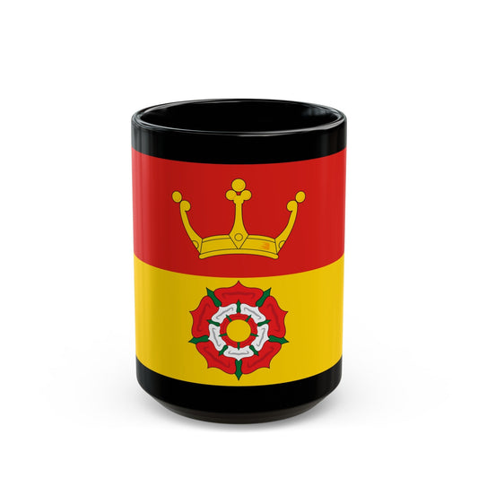 Flag of Hampshire UK - Black Coffee Mug-15oz-The Sticker Space