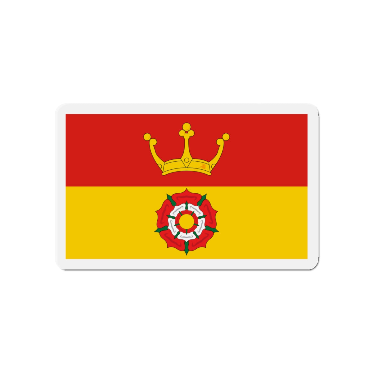 Flag of Hampshire UK - Die-Cut Magnet-4" x 4"-The Sticker Space