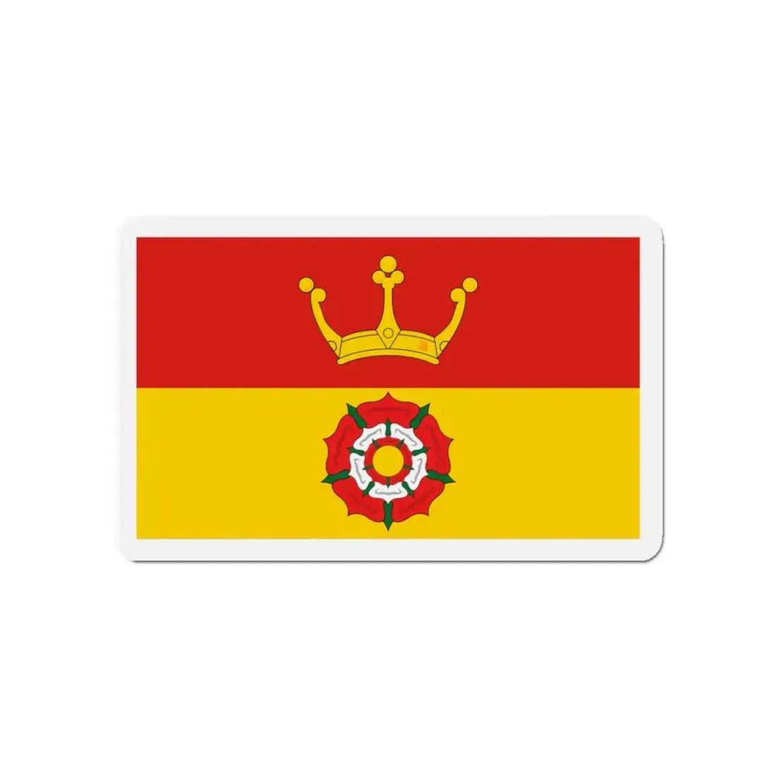 Flag of Hampshire UK - Refrigerator Magnet 4 Inch - The Sticker Space