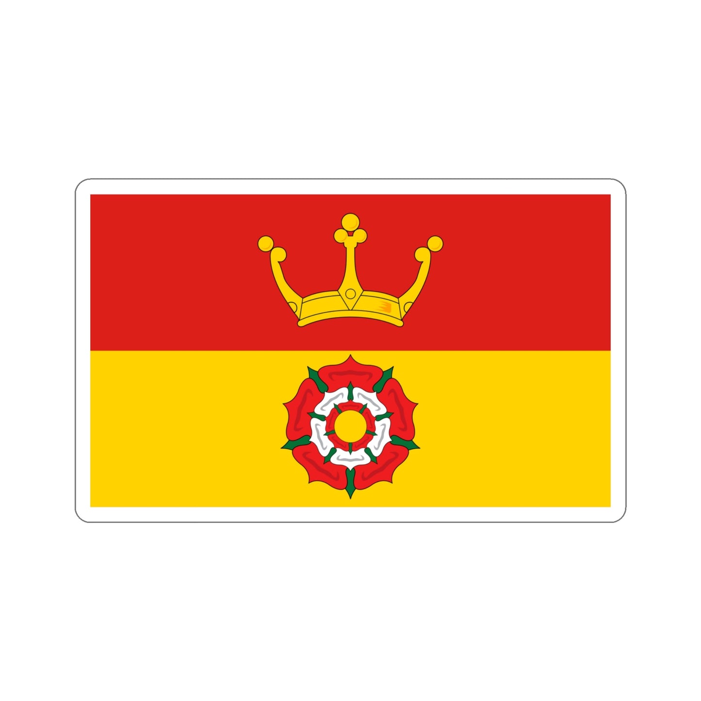 Flag of Hampshire UK STICKER Vinyl Die-Cut Decal-4 Inch-The Sticker Space