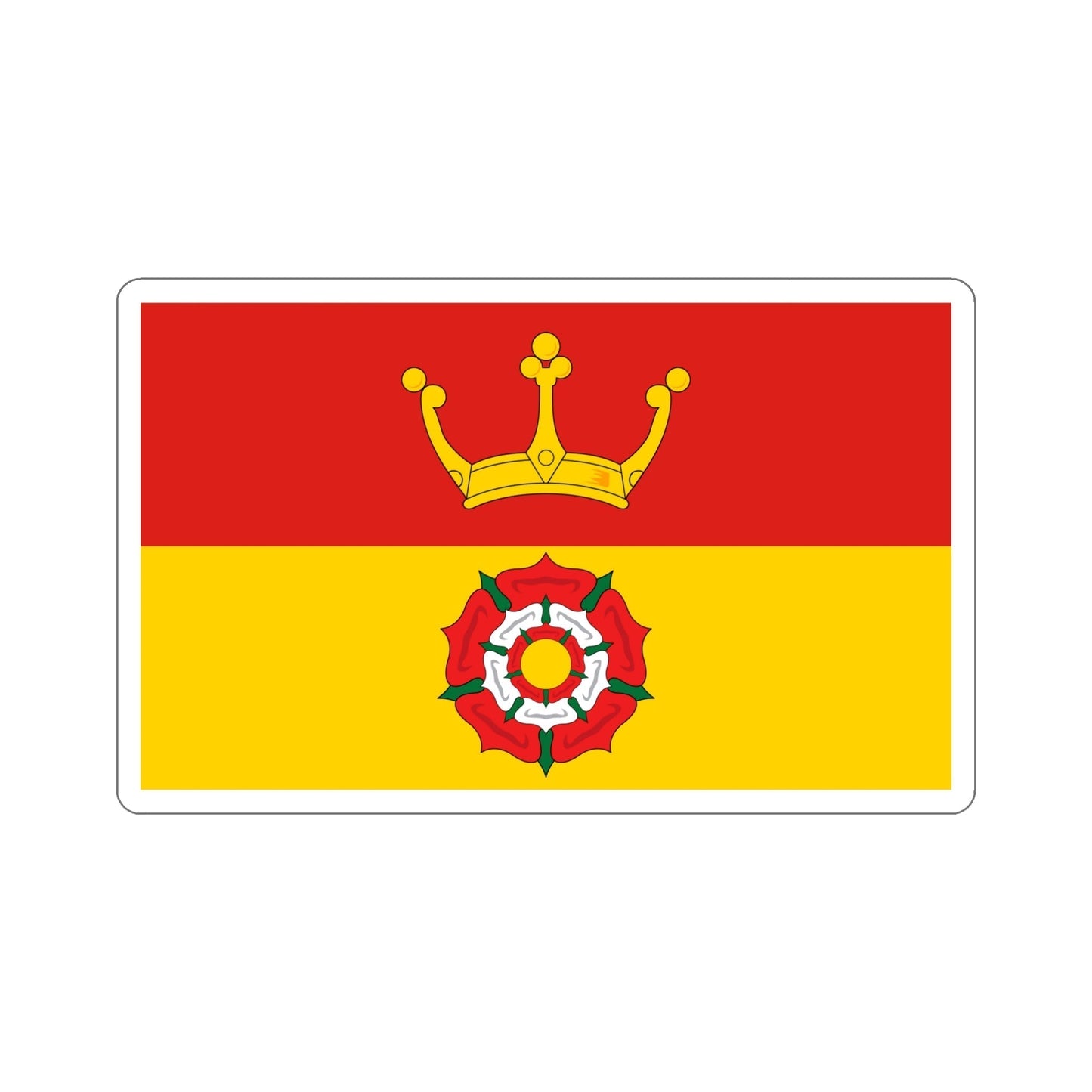 Flag of Hampshire UK STICKER Vinyl Die-Cut Decal-5 Inch-The Sticker Space