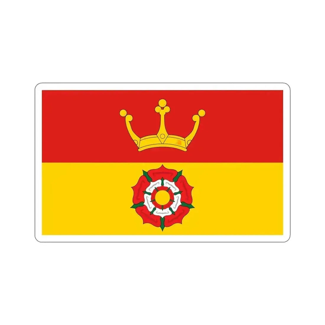 Flag of Hampshire UK STICKER Vinyl Die-Cut Decal 5 Inch - The Sticker Space