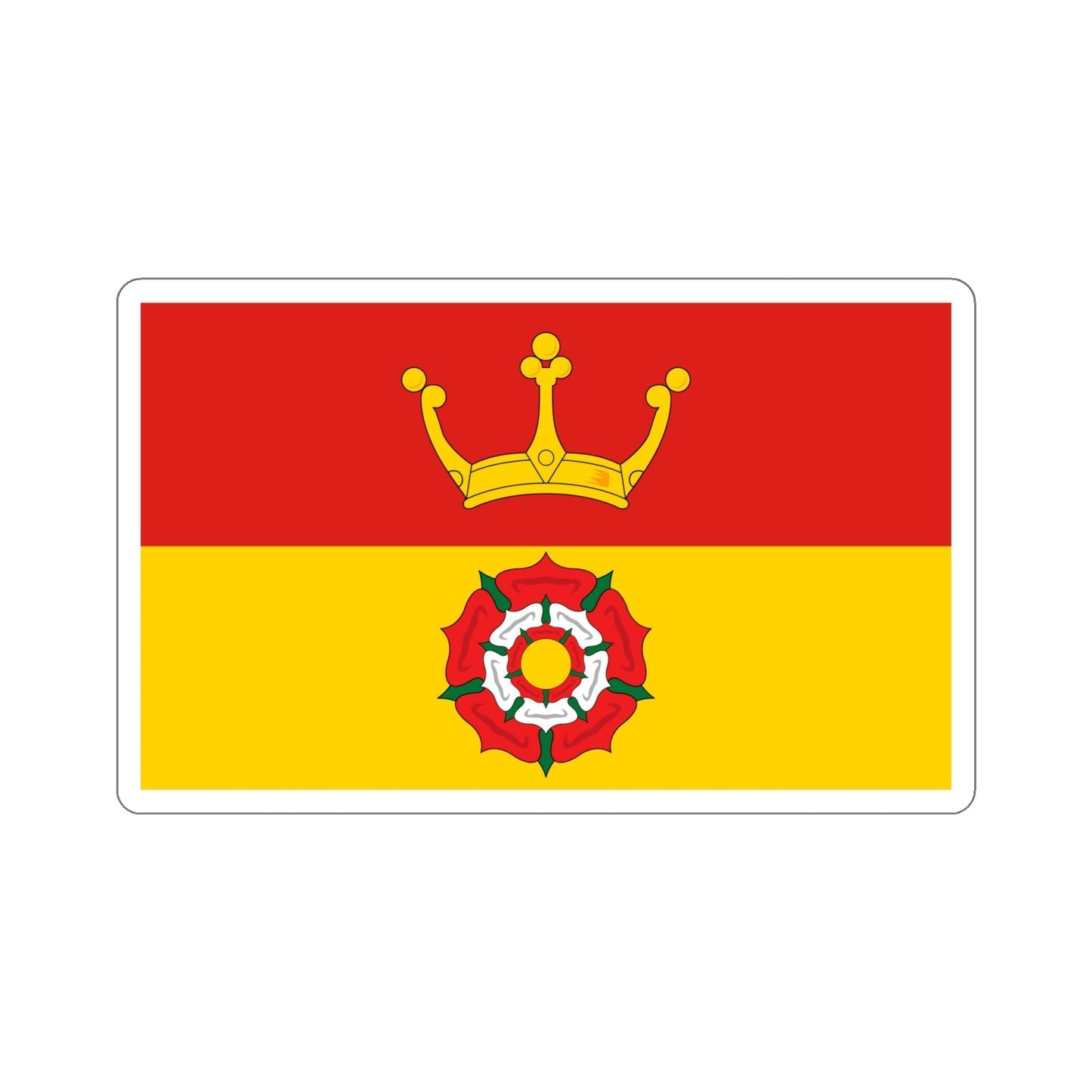 Flag of Hampshire UK STICKER Vinyl Die-Cut Decal-6 Inch-The Sticker Space