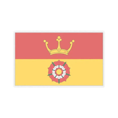 Flag of Hampshire UK - STICKER Vinyl Kiss-Cut Decal 2 Inch Transparent - The Sticker Space