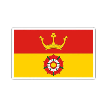Flag of Hampshire UK - STICKER Vinyl Kiss-Cut Decal 3 Inch White - The Sticker Space