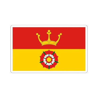 Flag of Hampshire UK - STICKER Vinyl Kiss-Cut Decal 4 Inch White - The Sticker Space