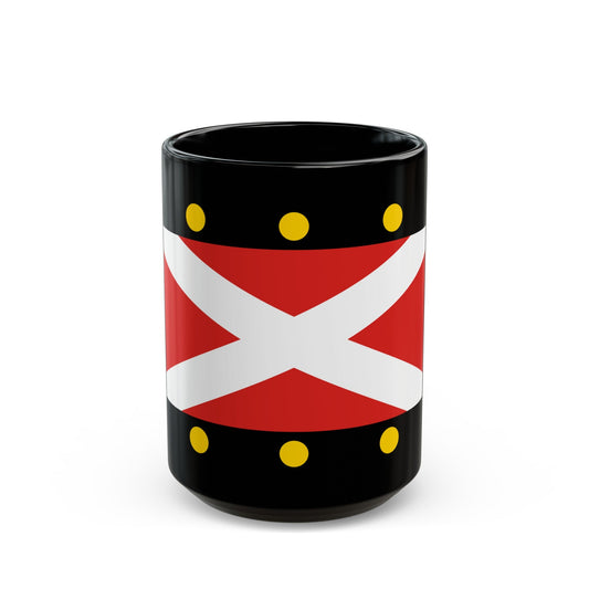 Flag of Hampton Poyle UK - Black Coffee Mug-15oz-The Sticker Space