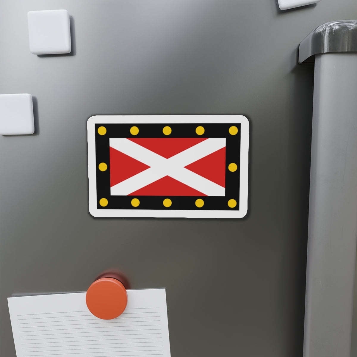 Flag of Hampton Poyle UK - Die-Cut Magnet-The Sticker Space