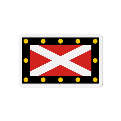 Flag of Hampton Poyle UK - Die-Cut Magnet-5" x 5"-The Sticker Space