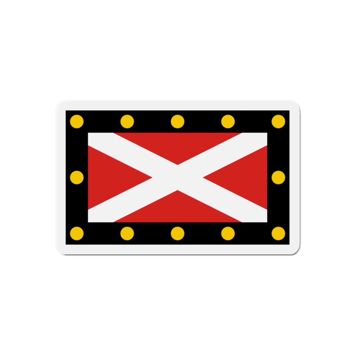 Flag of Hampton Poyle UK - Die-Cut Magnet-6 × 6"-The Sticker Space