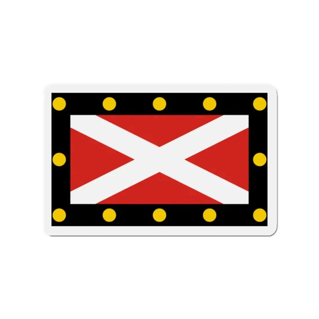 Flag of Hampton Poyle UK - Refrigerator Magnet 2 Inch - The Sticker Space