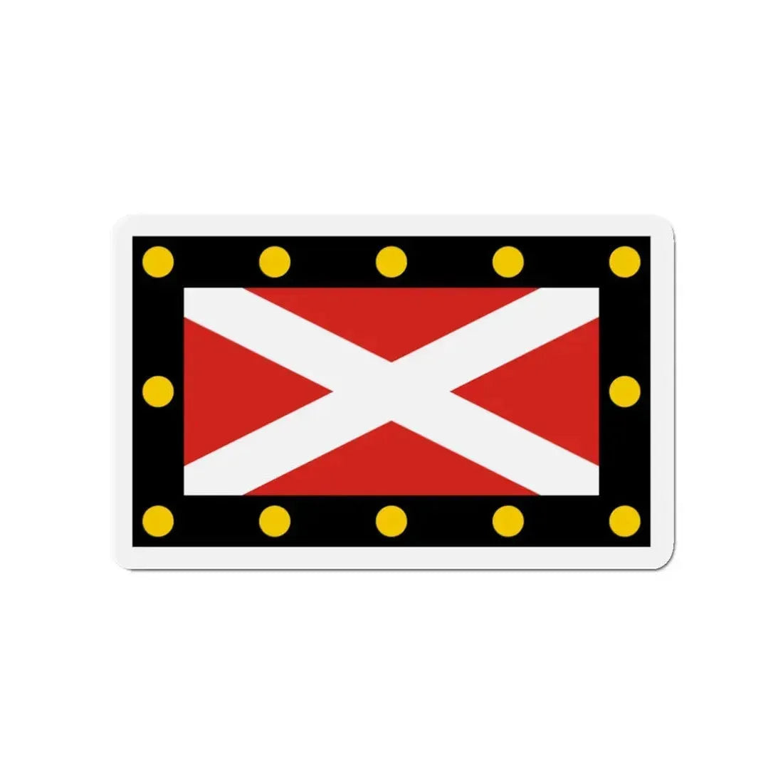 Flag of Hampton Poyle UK - Refrigerator Magnet 3 Inch - The Sticker Space