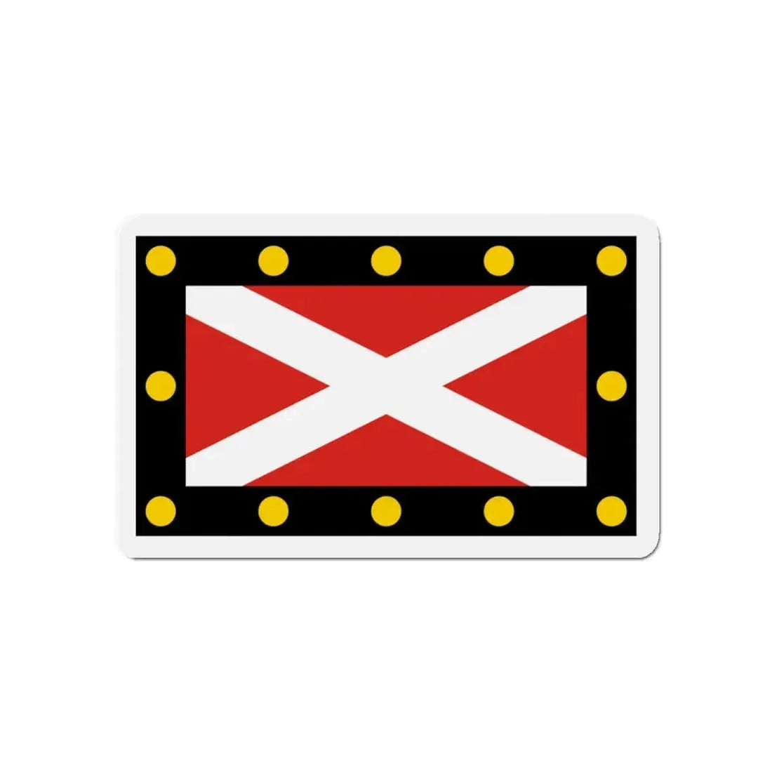Flag of Hampton Poyle UK - Refrigerator Magnet 4 Inch - The Sticker Space