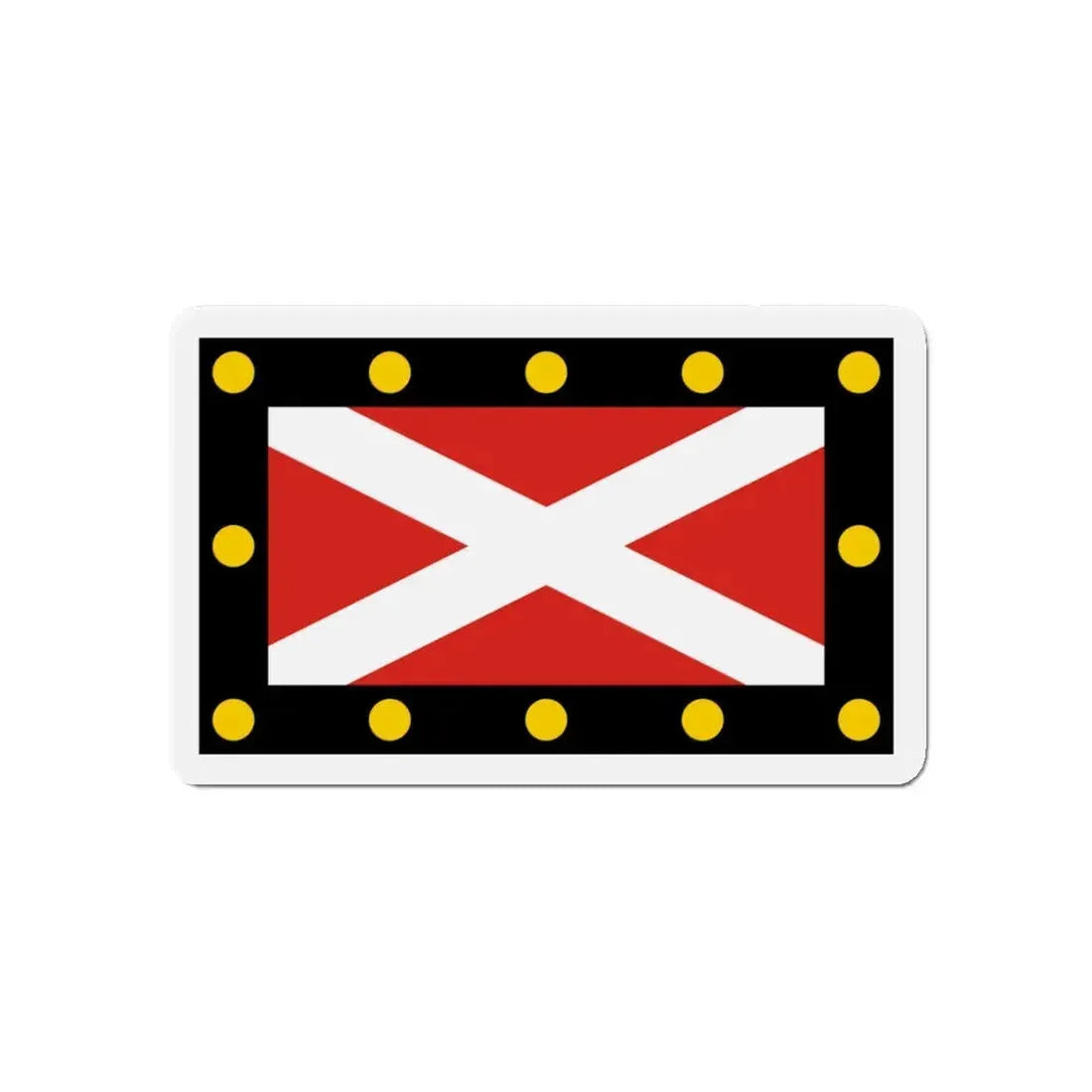 Flag of Hampton Poyle UK - Refrigerator Magnet 5 Inch - The Sticker Space
