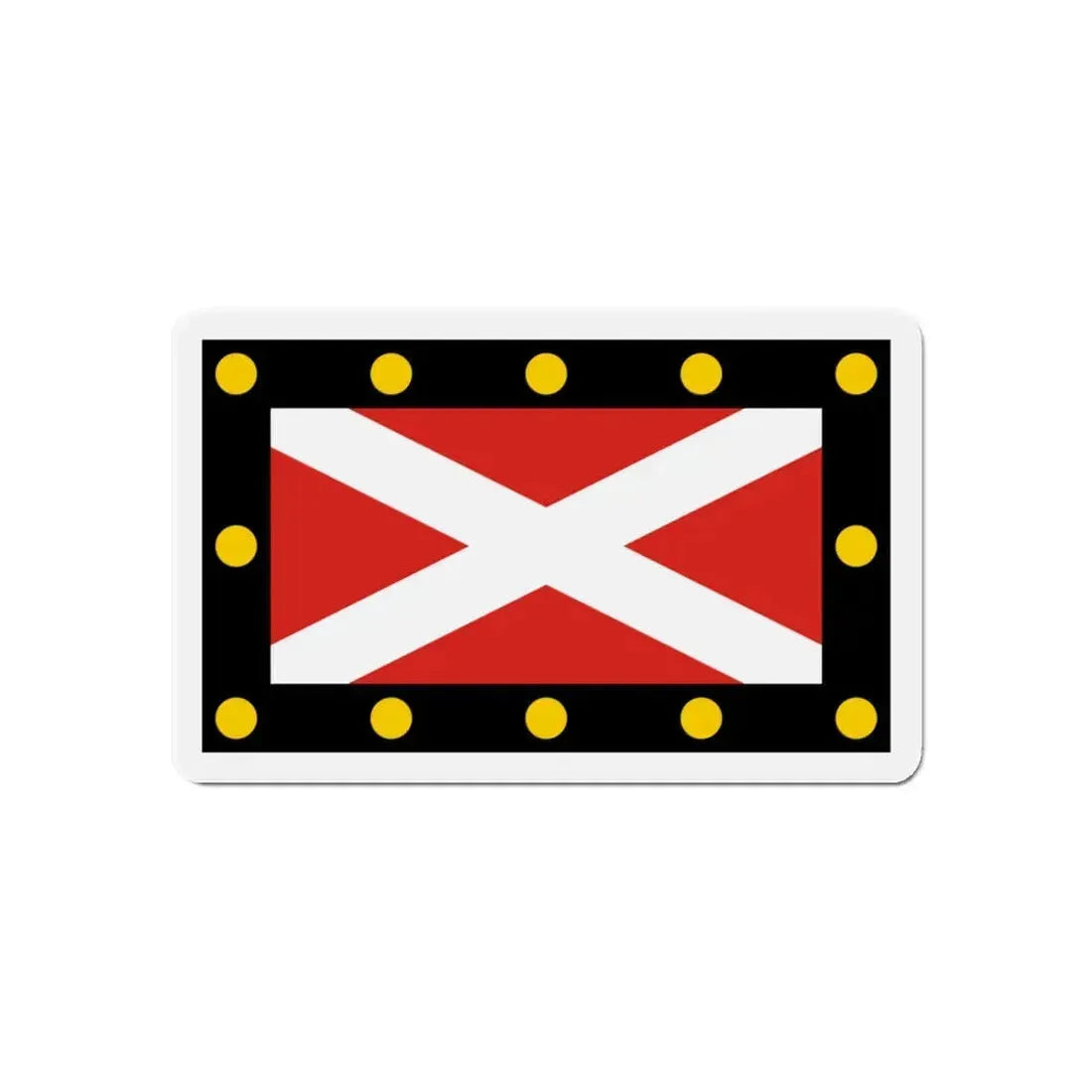 Flag of Hampton Poyle UK - Refrigerator Magnet 6 Inch - The Sticker Space