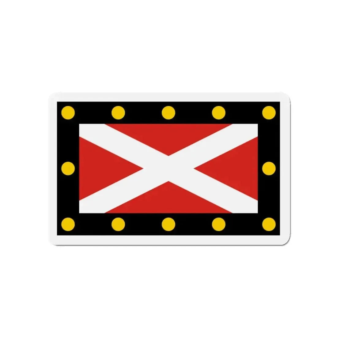 Flag of Hampton Poyle UK - Refrigerator Magnet - The Sticker Space