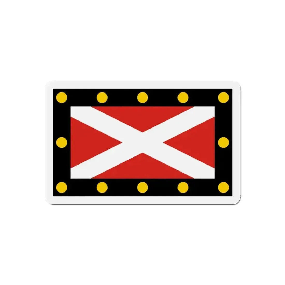 Flag of Hampton Poyle UK - Refrigerator Magnet - The Sticker Space