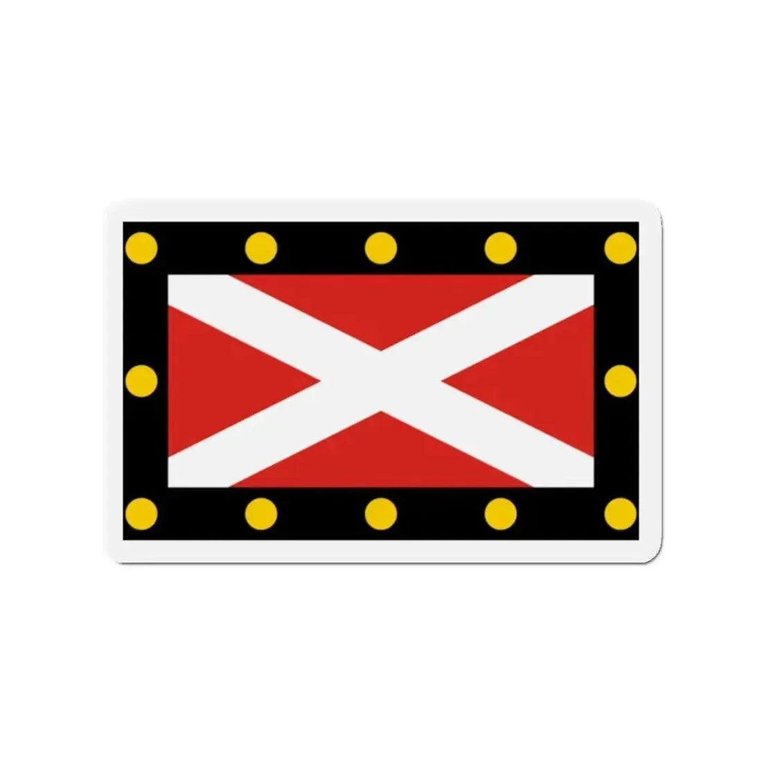 Flag of Hampton Poyle UK - Refrigerator Magnet - The Sticker Space