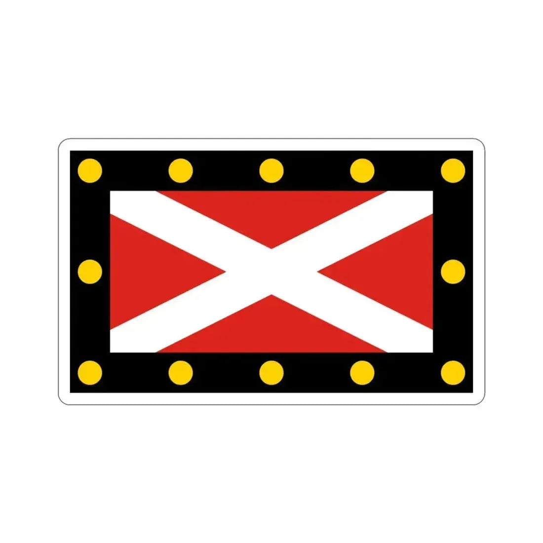Flag of Hampton Poyle UK STICKER Vinyl Die-Cut Decal 3 Inch - The Sticker Space