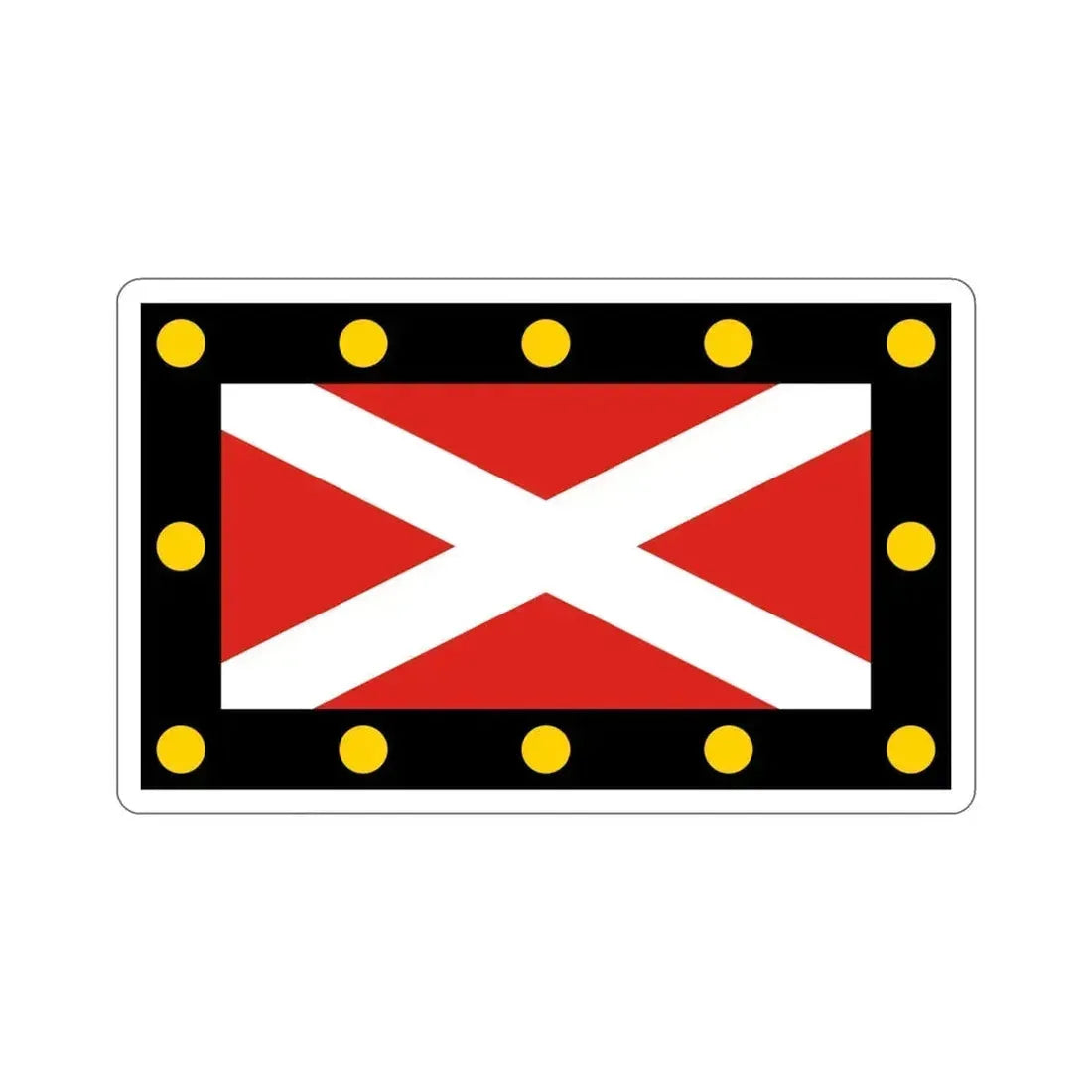 Flag of Hampton Poyle UK STICKER Vinyl Die-Cut Decal 4 Inch - The Sticker Space