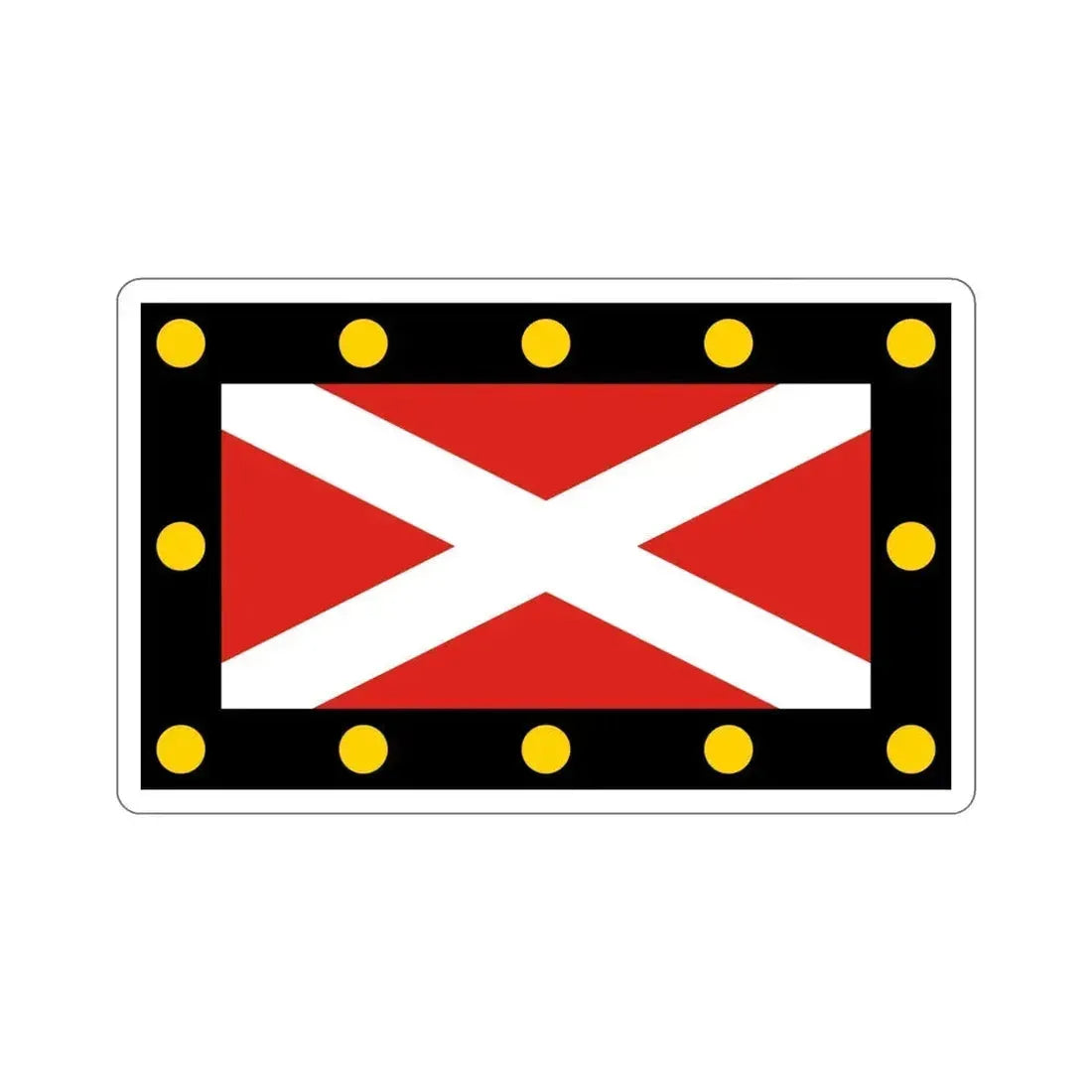 Flag of Hampton Poyle UK STICKER Vinyl Die-Cut Decal 6 Inch - The Sticker Space