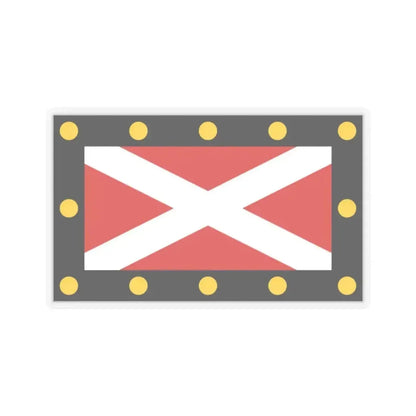 Flag of Hampton Poyle UK - STICKER Vinyl Kiss-Cut Decal 2 Inch Transparent - The Sticker Space