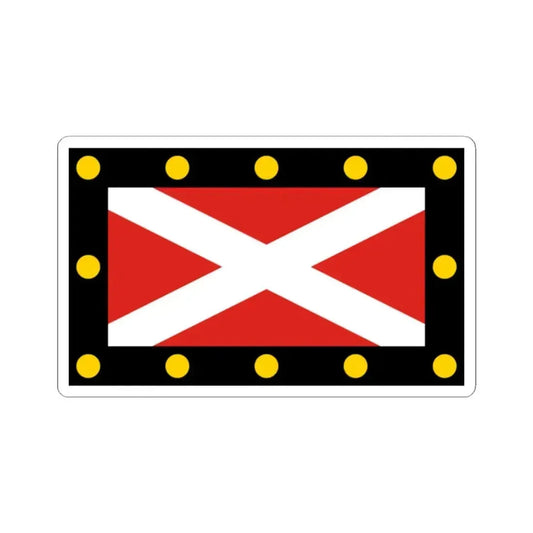 Flag of Hampton Poyle UK - STICKER Vinyl Kiss-Cut Decal 2 Inch White - The Sticker Space