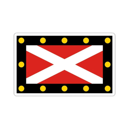 Flag of Hampton Poyle UK - STICKER Vinyl Kiss-Cut Decal 3 Inch White - The Sticker Space