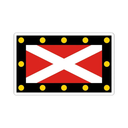 Flag of Hampton Poyle UK - STICKER Vinyl Kiss-Cut Decal 6 Inch White - The Sticker Space