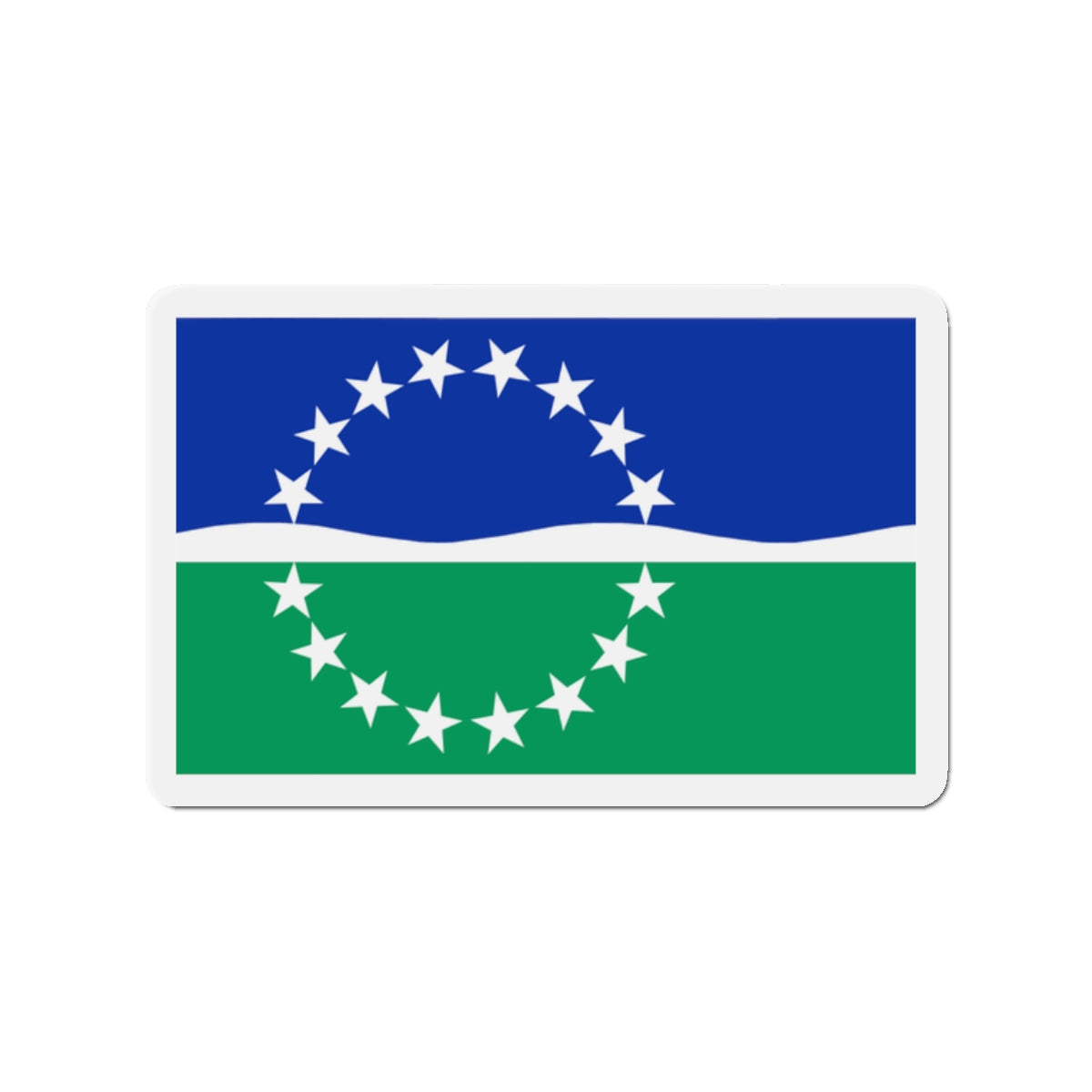 Flag of Hampton Roads Virginia - Die-Cut Magnet-2" x 2"-The Sticker Space