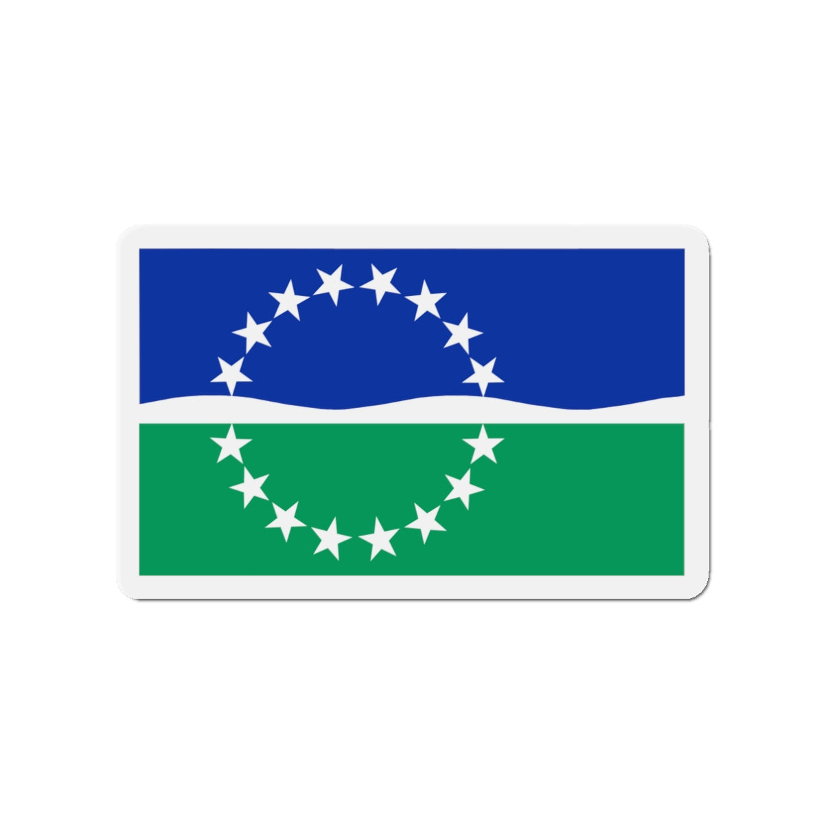 Flag of Hampton Roads Virginia - Die-Cut Magnet-3" x 3"-The Sticker Space