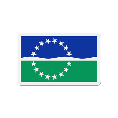 Flag of Hampton Roads Virginia - Die-Cut Magnet-4" x 4"-The Sticker Space