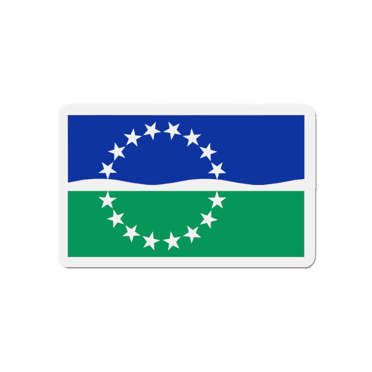 Flag of Hampton Roads Virginia - Die-Cut Magnet-5" x 5"-The Sticker Space