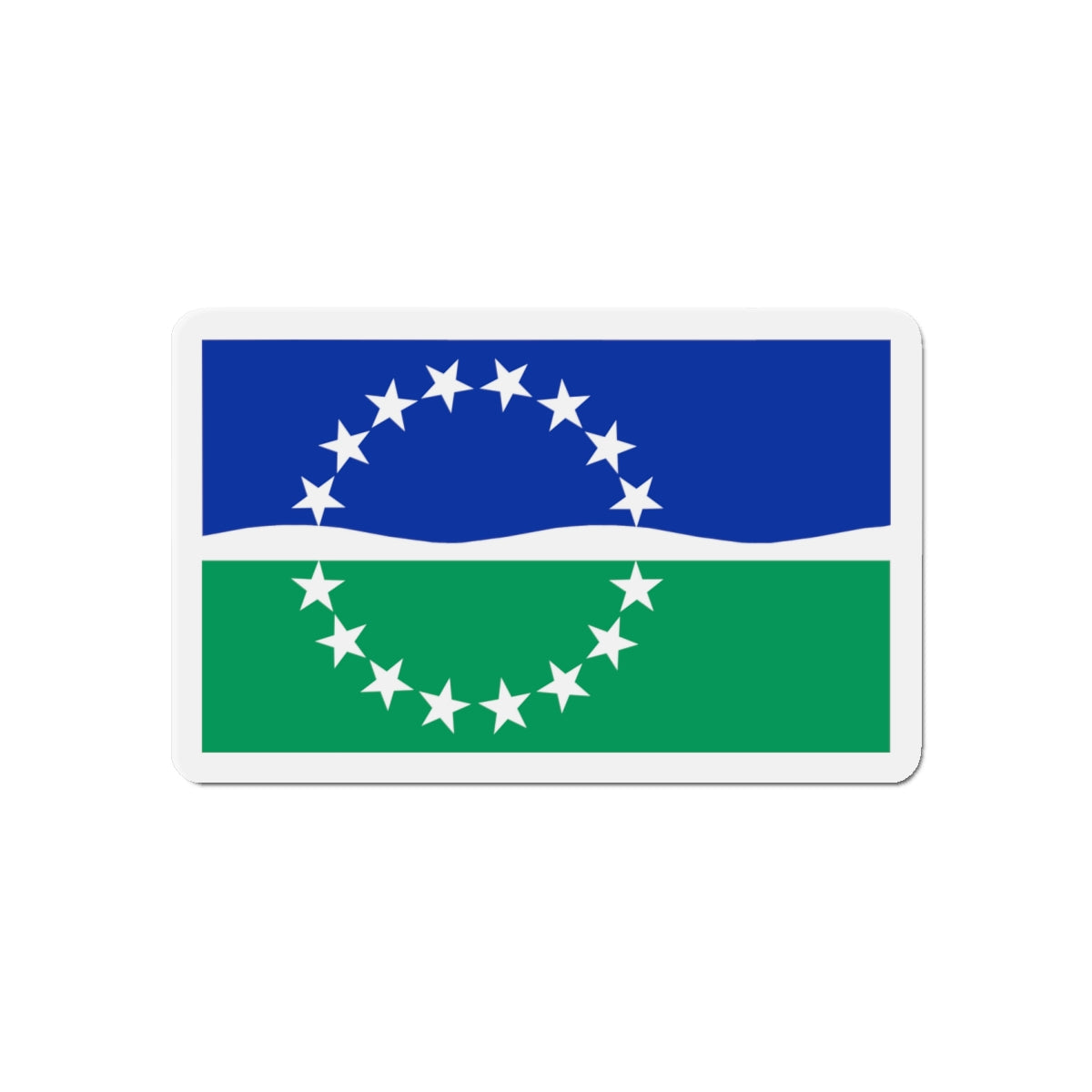 Flag of Hampton Roads Virginia - Die-Cut Magnet-6 × 6"-The Sticker Space