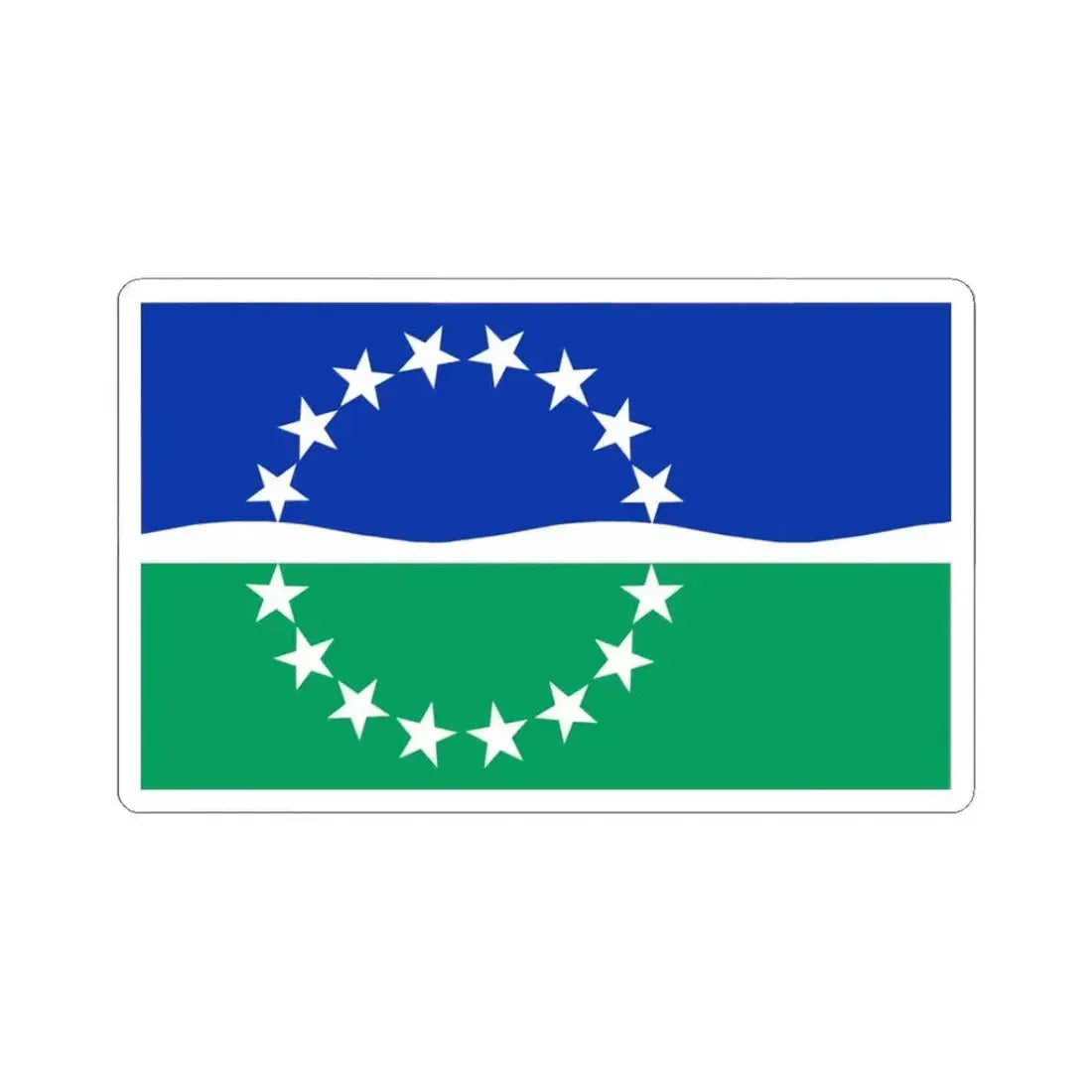 Flag of Hampton Roads Virginia (United States) STICKER Vinyl Kiss-Cut Decal 3 Inch White - The Sticker Space