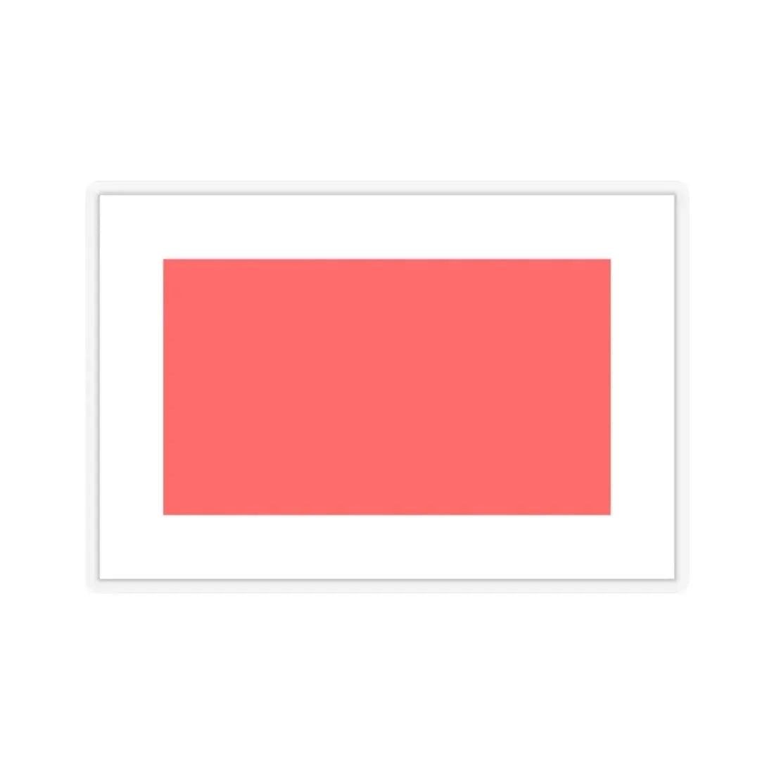 Flag of Hamrun Malta - STICKER Vinyl Kiss-Cut Decal 2 Inch Transparent - The Sticker Space