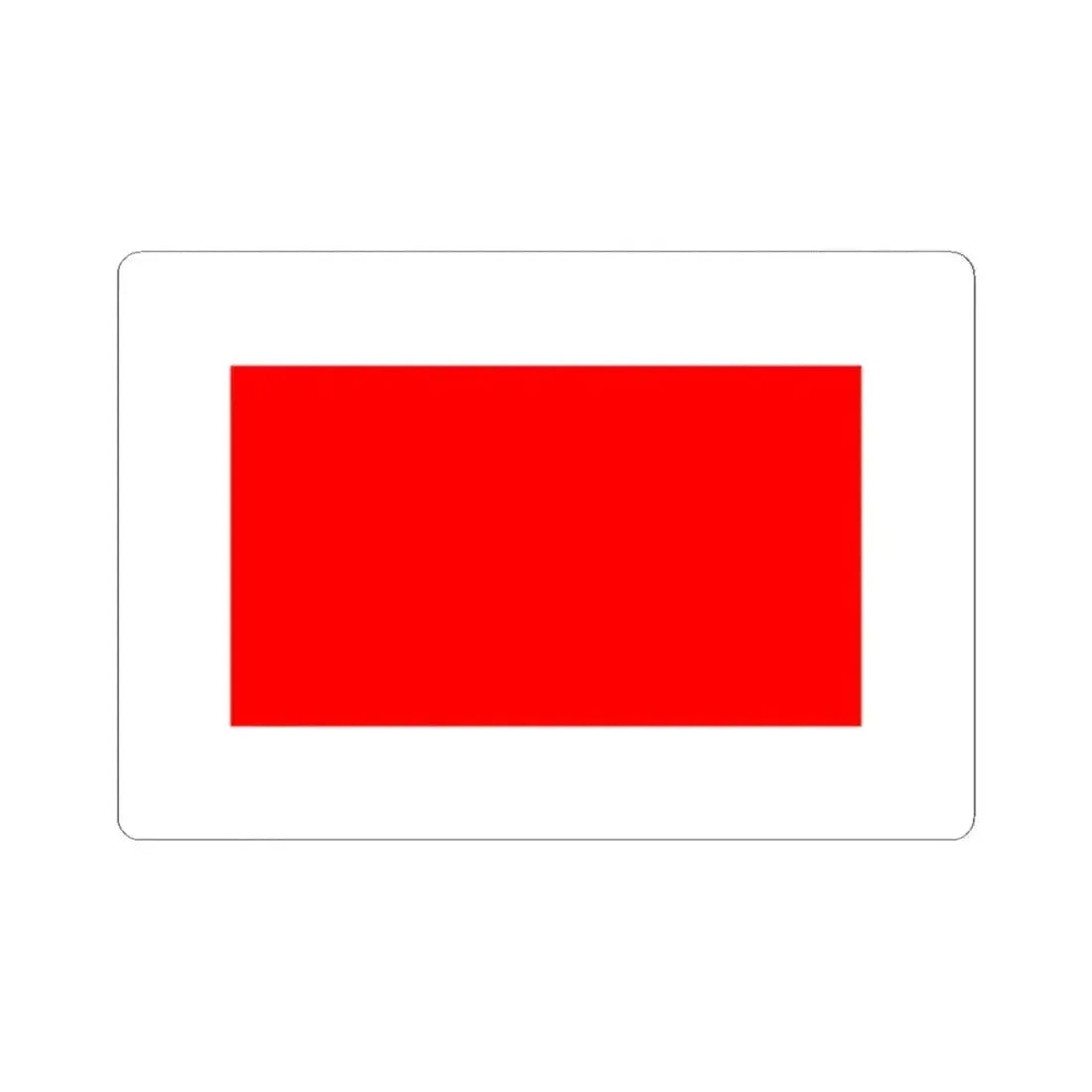 Flag of Hamrun Malta - STICKER Vinyl Kiss-Cut Decal 2 Inch White - The Sticker Space