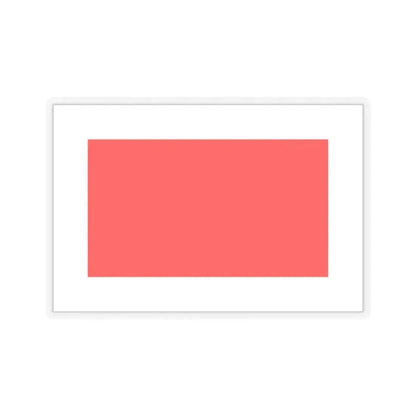 Flag of Hamrun Malta - STICKER Vinyl Kiss-Cut Decal 3 Inch Transparent - The Sticker Space