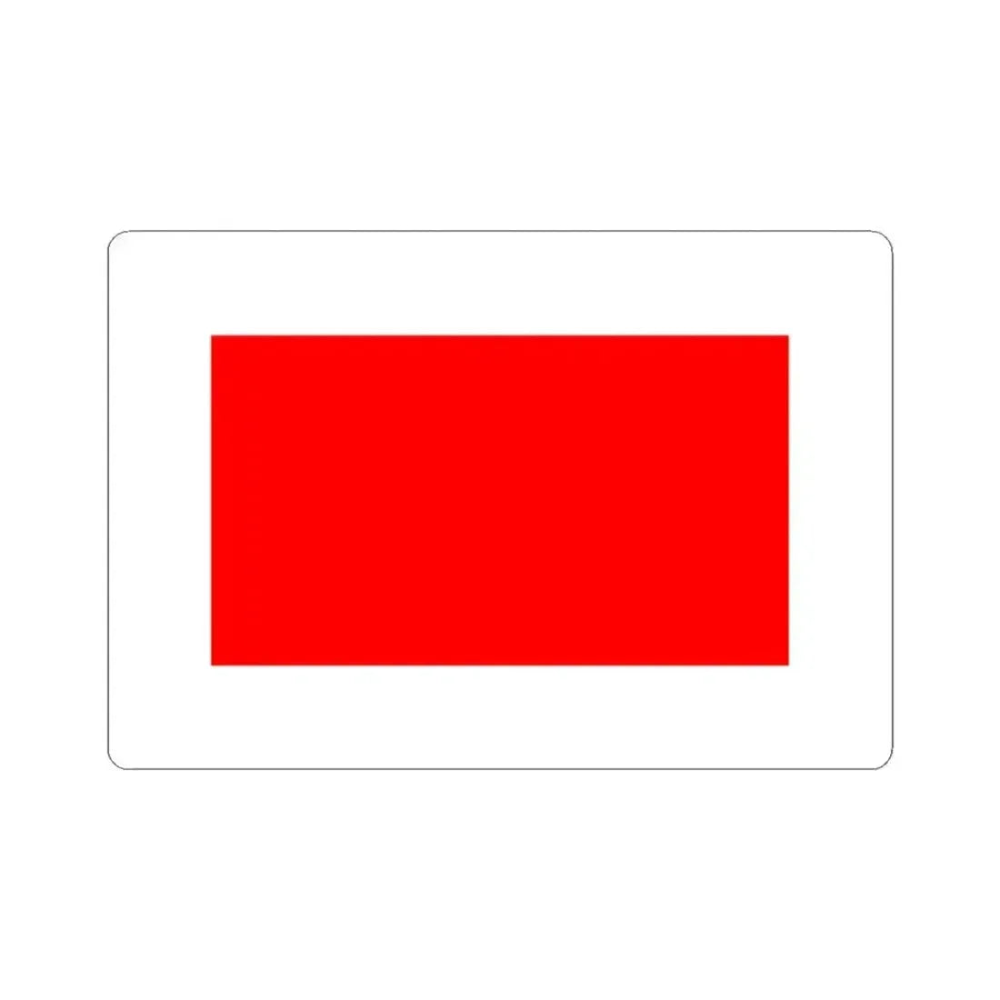 Flag of Hamrun Malta - STICKER Vinyl Kiss-Cut Decal 3 Inch White - The Sticker Space