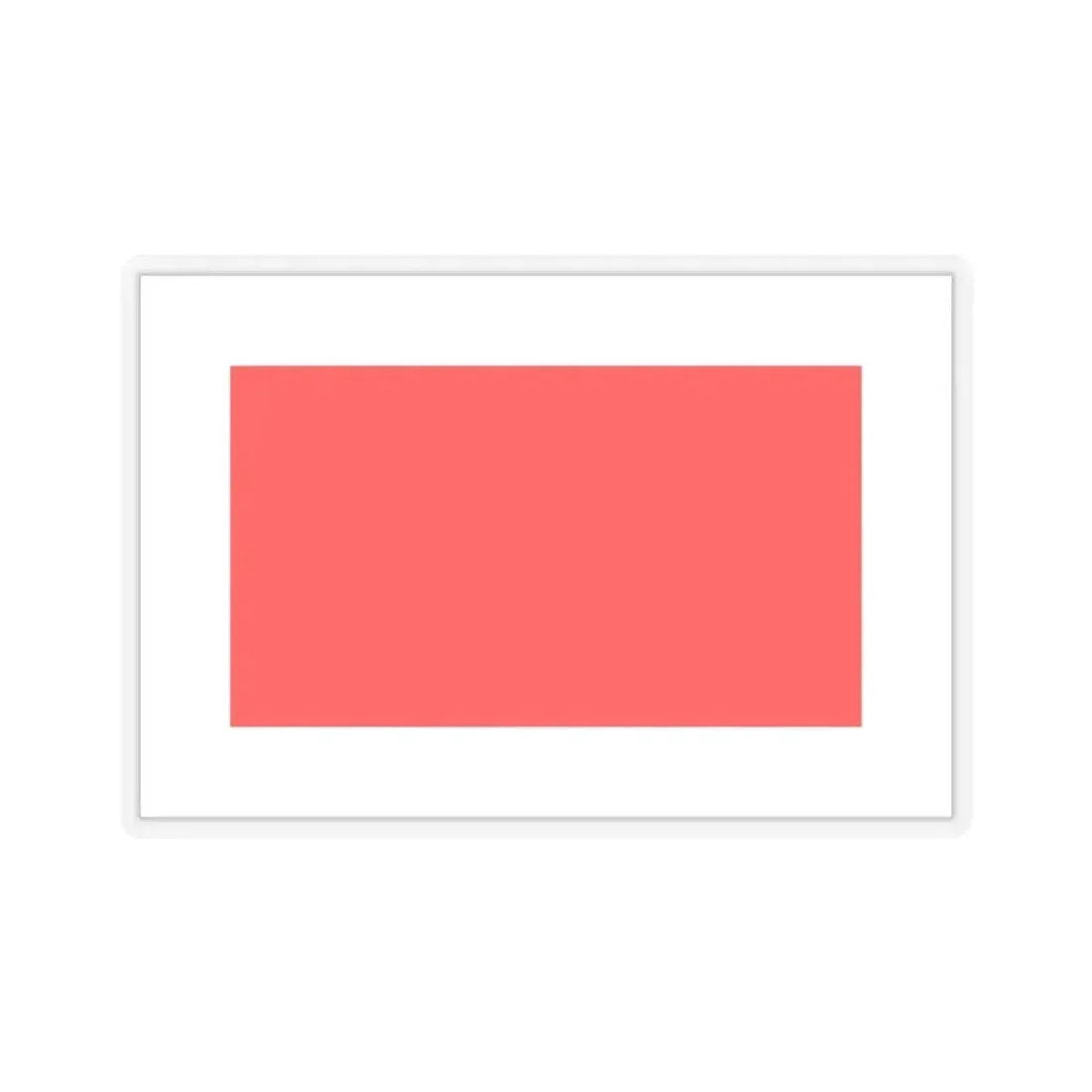 Flag of Hamrun Malta - STICKER Vinyl Kiss-Cut Decal 4 Inch Transparent - The Sticker Space