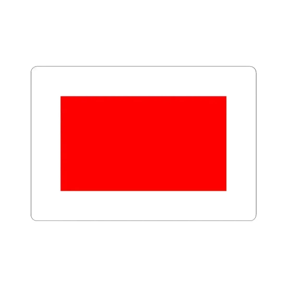 Flag of Hamrun Malta - STICKER Vinyl Kiss-Cut Decal 4 Inch White - The Sticker Space