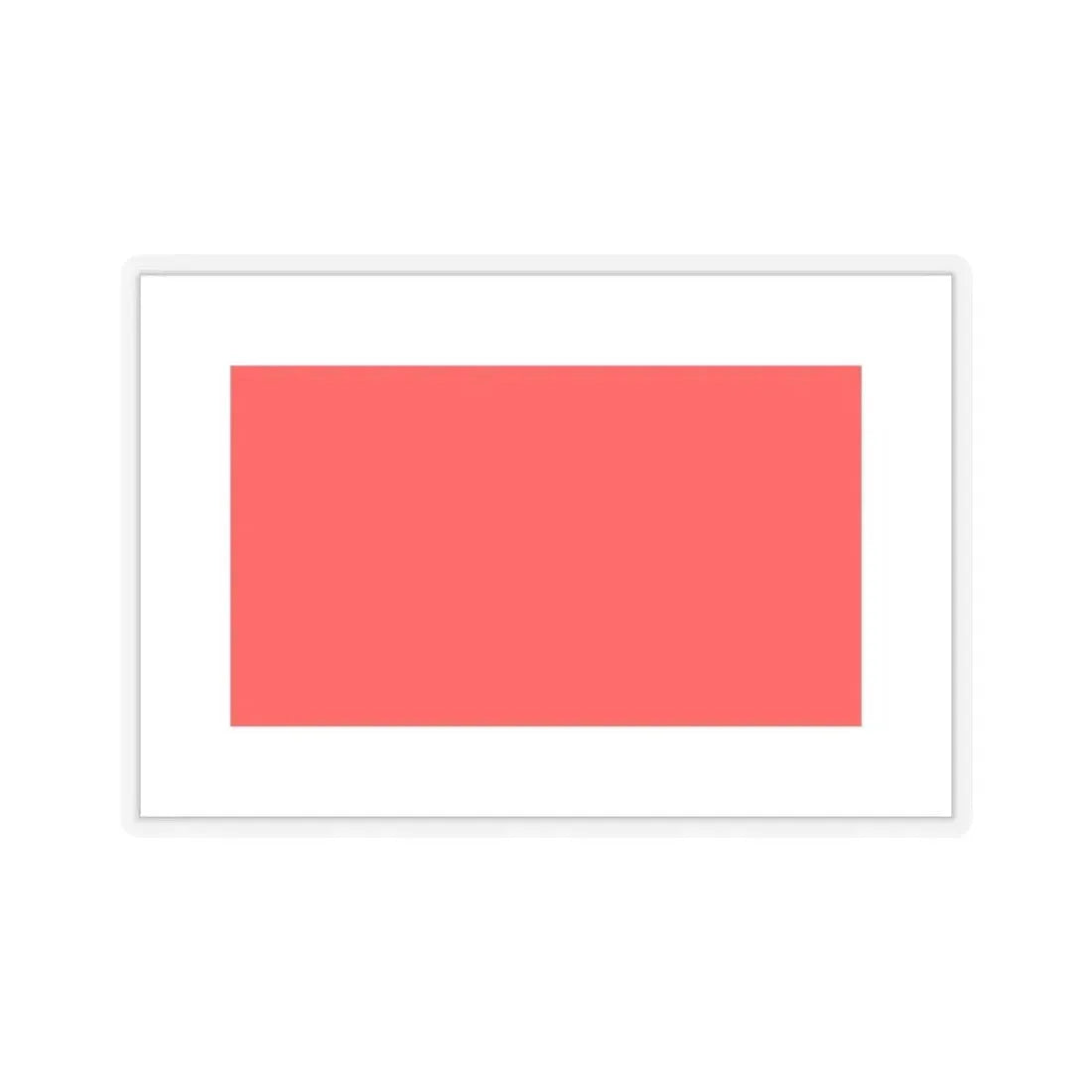 Flag of Hamrun Malta - STICKER Vinyl Kiss-Cut Decal 6 Inch Transparent - The Sticker Space