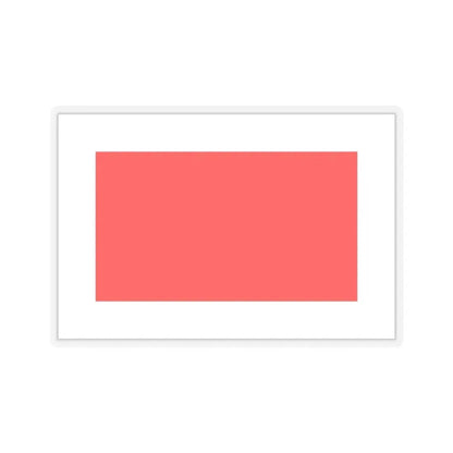 Flag of Hamrun Malta - STICKER Vinyl Kiss-Cut Decal 6 Inch Transparent - The Sticker Space