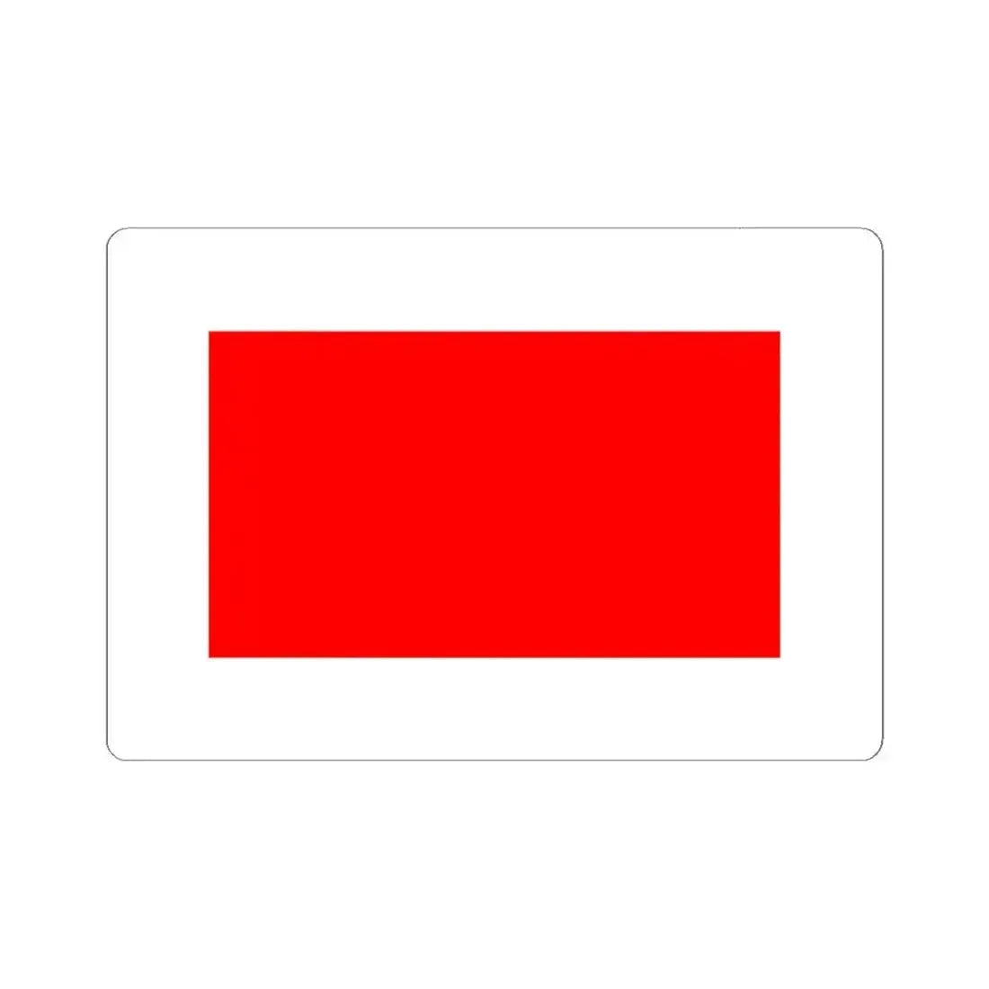 Flag of Hamrun Malta - STICKER Vinyl Kiss-Cut Decal 6 Inch White - The Sticker Space