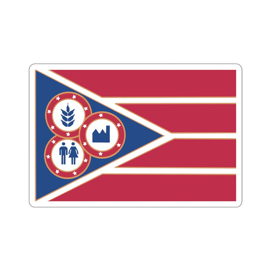 Flag of Hancock County Ohio STICKER Vinyl Die-Cut Decal-6 Inch-The Sticker Space