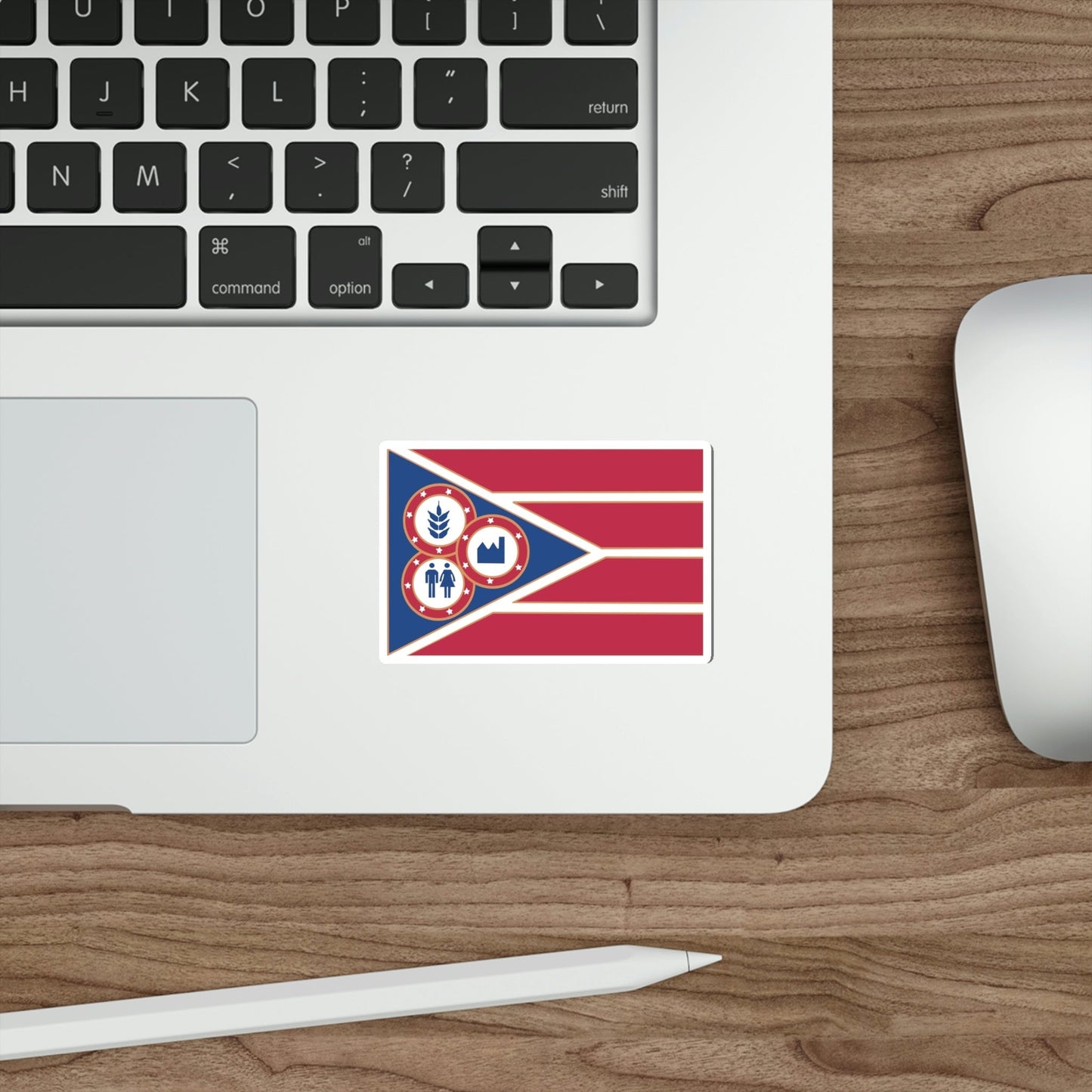 Flag of Hancock County Ohio STICKER Vinyl Die-Cut Decal-The Sticker Space