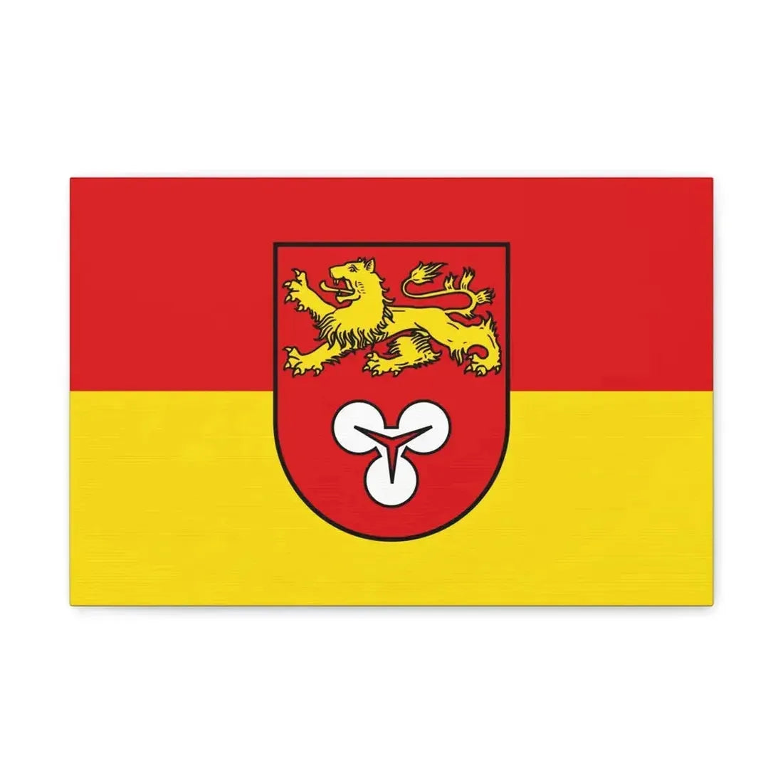 Flag of Hannover Germany - Canvas Wall Art 18″ x 12″ 1.25" - The Sticker Space