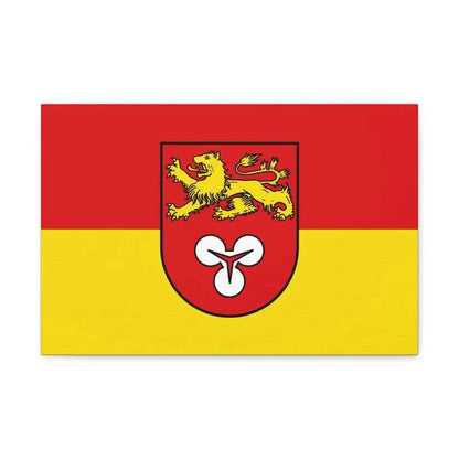 Flag of Hannover Germany - Canvas Wall Art 18″ x 12″ 1.25" - The Sticker Space