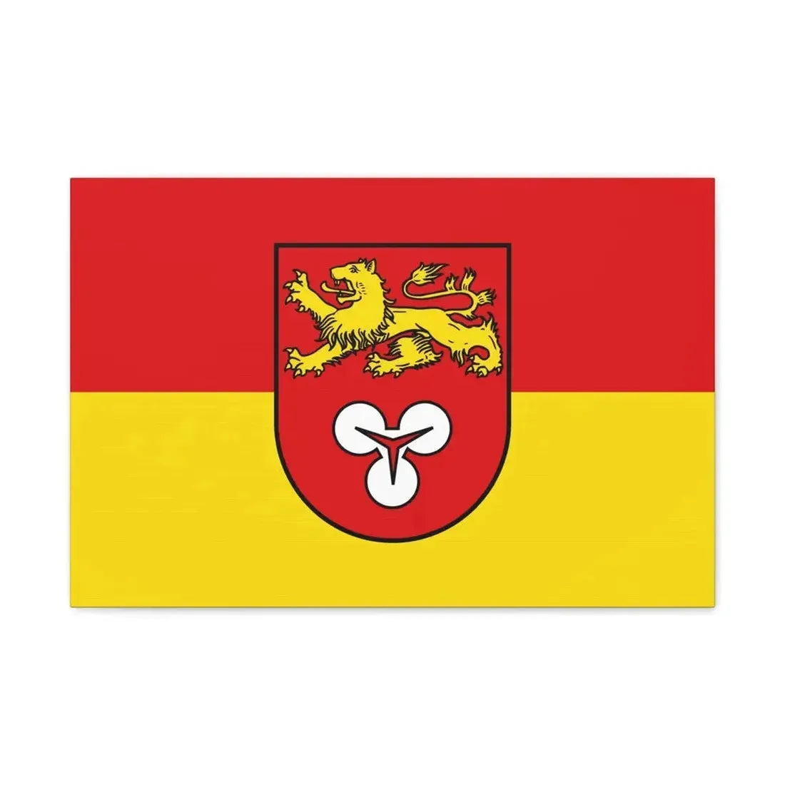 Flag of Hannover Germany - Canvas Wall Art 24″ x 16″ 1.25" - The Sticker Space